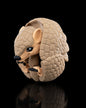 3D-printed Armadillo figurine, curled into a defensive ball