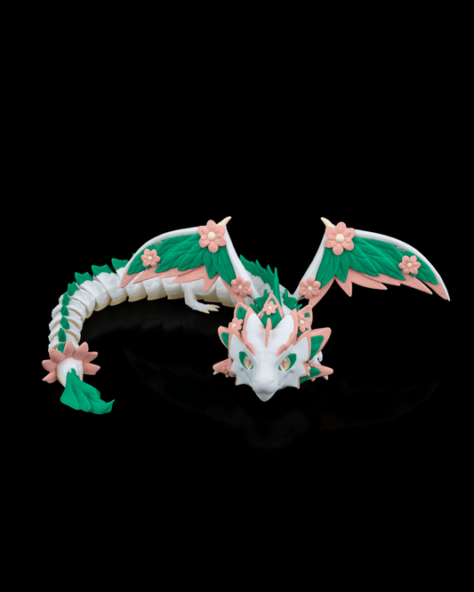 Floral Empress 3D-printed figurine, back view