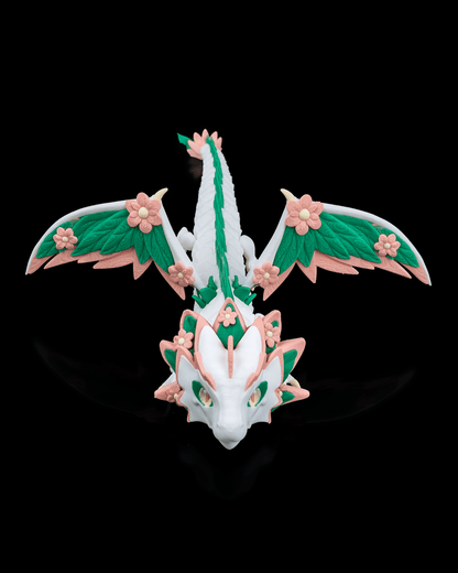 Floral Empress 3D-printed figurine, angled view