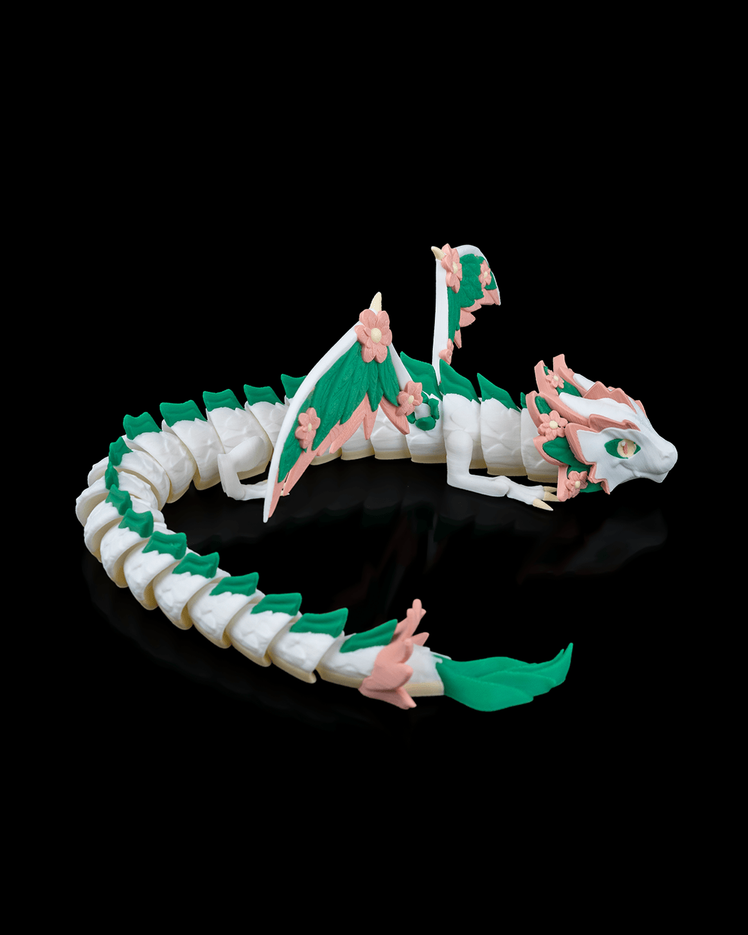 Floral Empress 3D-printed figurine, side view