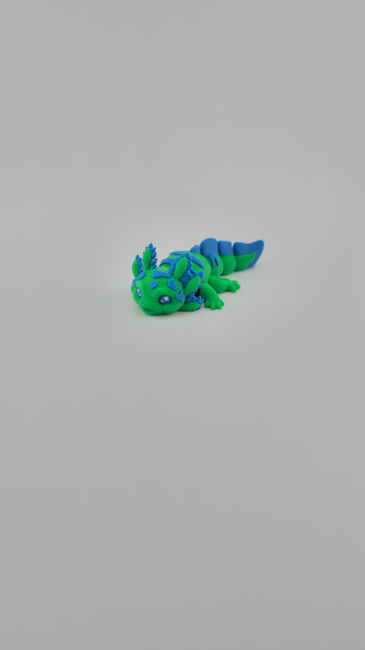 Baby Sour Axolotl- Blue/Green