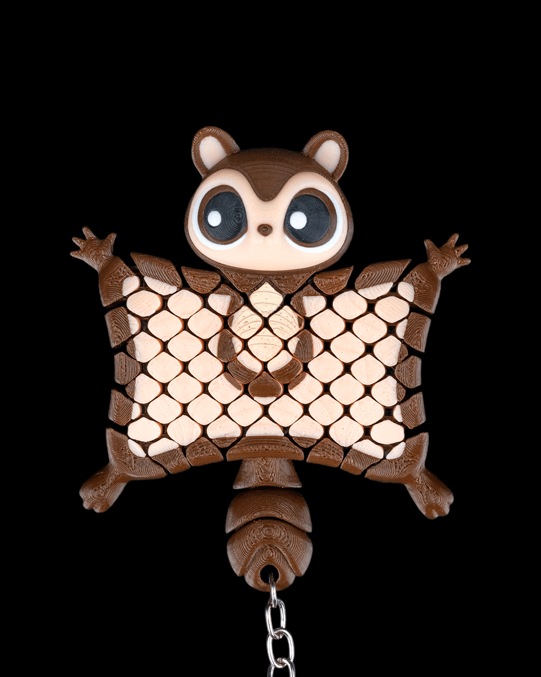 Merle, the Flying Squirrel Flexi Keychain