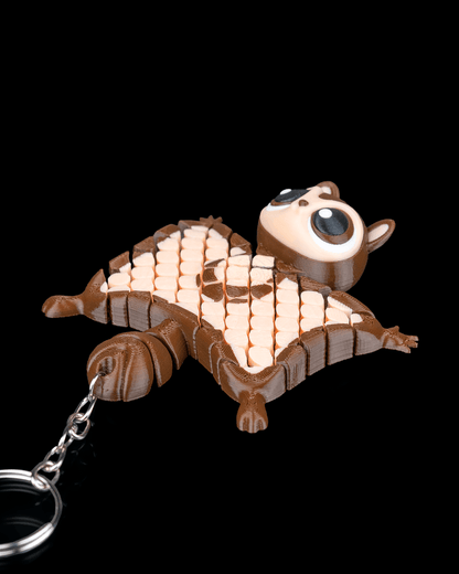 Merle, the Flying Squirrel Flexi Keychain