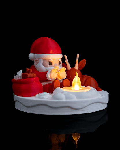 Santa's Bonfire Table Lamp