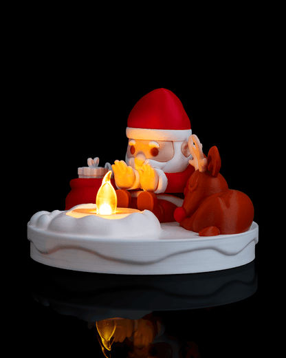 Santa's Bonfire Table Lamp