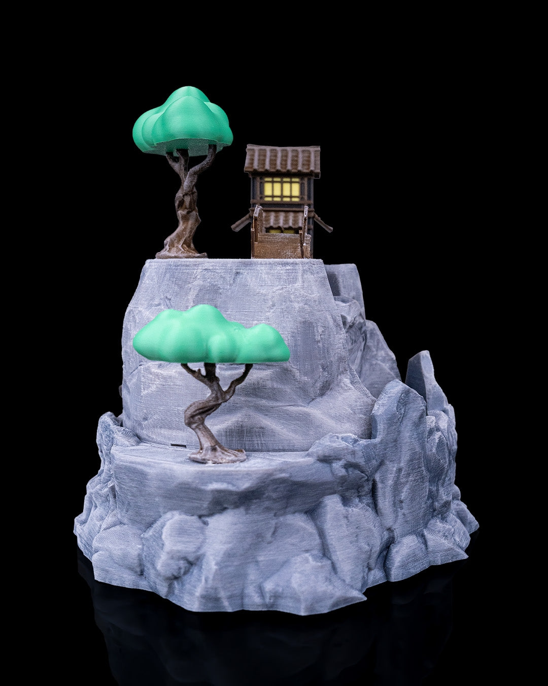 Serenity Falls Tabletop Fountain, side view