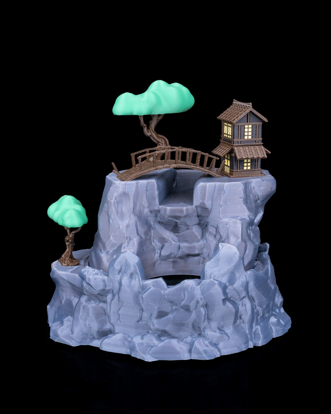 Serenity Falls Tabletop Fountain, angled view