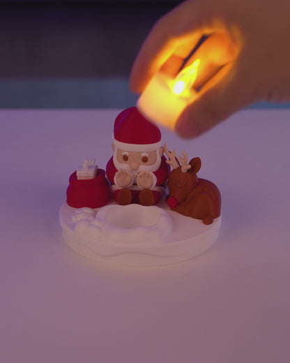 Santa's Bonfire Table Lamp